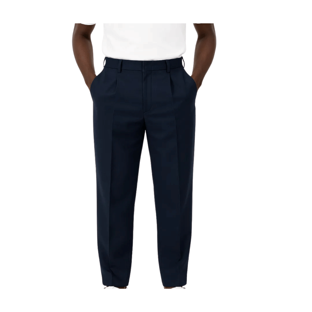 Brentwood Single Pleat Trouser in Navy