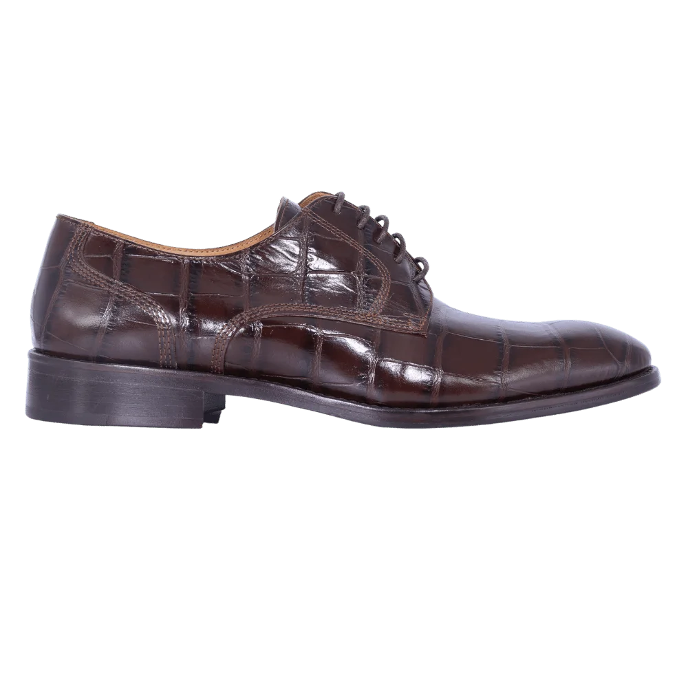 Men's Carli Formal Oxford Formal or Dress Shoe in Brown (10825) is available in-store, 337 Monty Naicker Street, Durban CBD or online at Omar's Tailors & Outfitters online store.   A men's fashion curation for South African men - established in 1911.