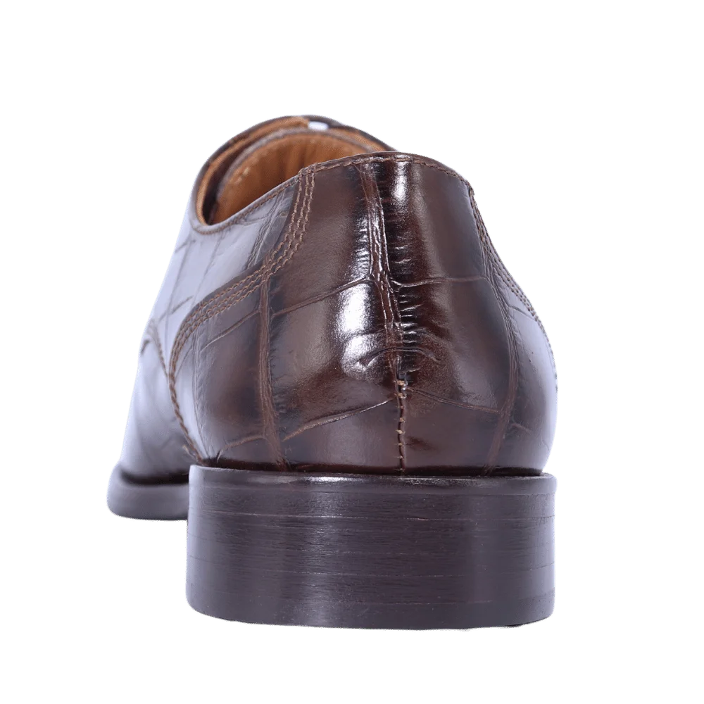 Men's Carli Formal Oxford Formal or Dress Shoe in Brown (10825) is available in-store, 337 Monty Naicker Street, Durban CBD or online at Omar's Tailors & Outfitters online store. A men's fashion curation for South African men - established in 1911.