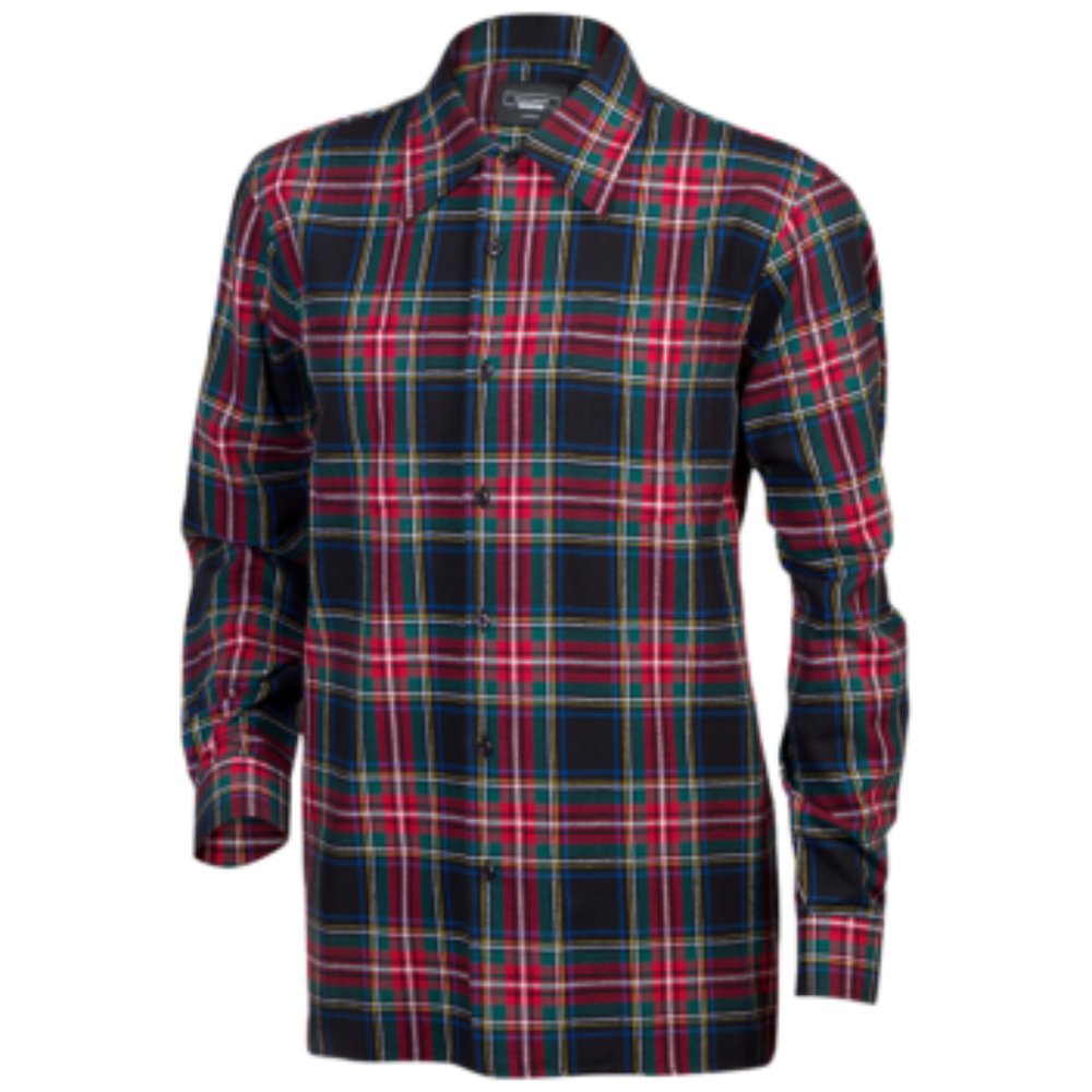 Men's Brentwood Tartan Long Sleeve Shirt in Red Check (0074) - available in-store, 337 Monty Naicker Street, Durban CBD or online at Omar's Tailors & Outfitters online store.   A men's fashion curation for South African men - established in 1911.