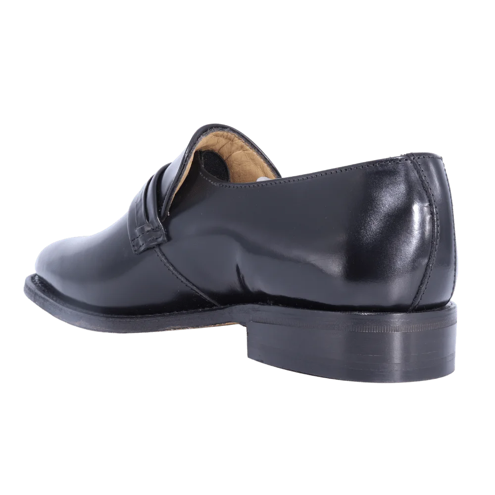 Men's Genuine Leather Crockett & Jones Ryder Moccasin in black Formal Slip-on Shoe available in-store, 337 Monty Naicker Street, Durban CBD or online at Omar's Tailors & Outfitters online store. A men's fashion curation for South African men - established in 1911.