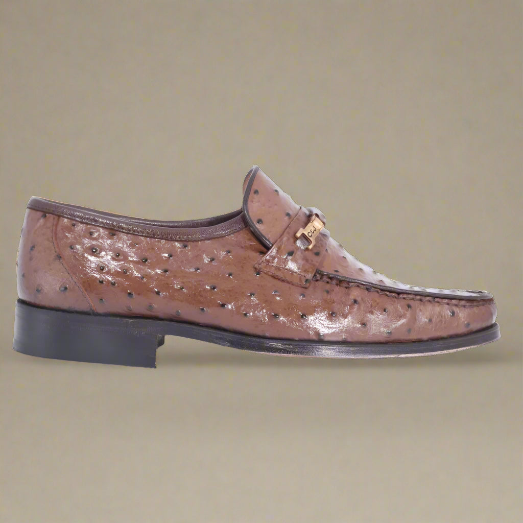 Crockett & Jones Glace Kid - Brown Slip-On (Genuine Leather Upper and Sole)