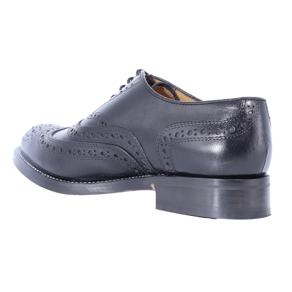 Crockett & Jones Buffcalf - Black Lace-Up (Genuine Leather Upper and Sole)