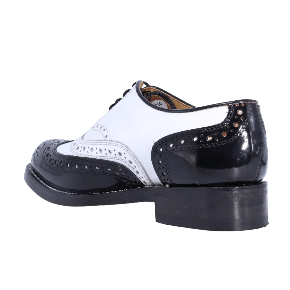 Men's Genuine Leather Crockett & Jones Brogue in Black & White, Lace-up Formal Dress Shoe available in-store, 337 Monty Naicker Street, Durban CBD or online at Omar's Tailors & Outfitters online store. A men's fashion curation for South African men - established in 1911.