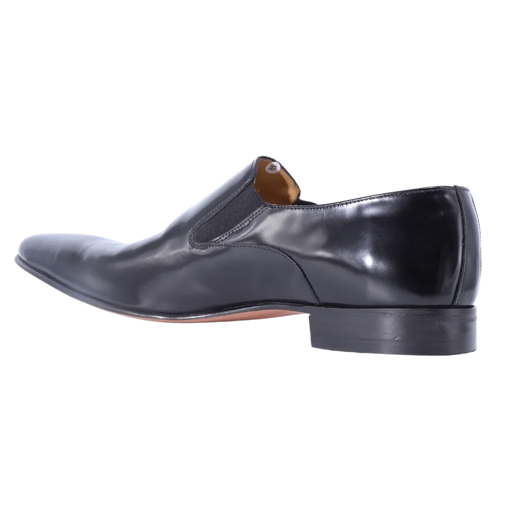 Crockett & Jones Mastercalf - Black Slip-On (Genuine Leather Upper and Sole)