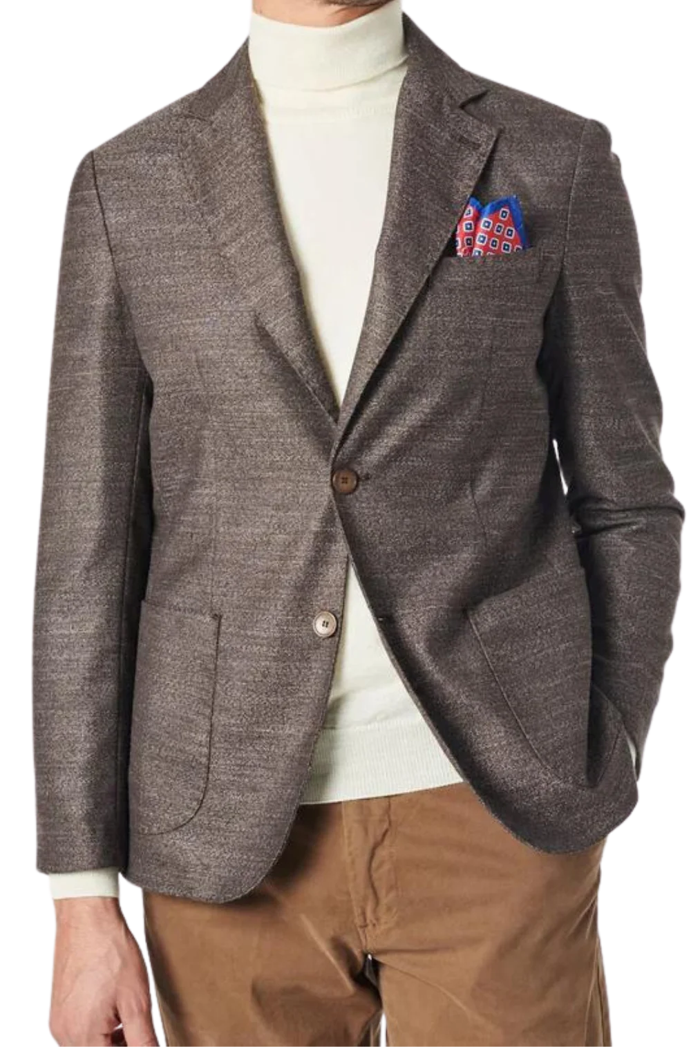 Men's Fusaro Austine Melange Wool Blend Jacket in Brown (21089) - available in-store, 337 Monty Naicker Street, Durban CBD or online at Omar's Tailors & Outfitters online store. A men's fashion curation for South African men - established in 1911.
