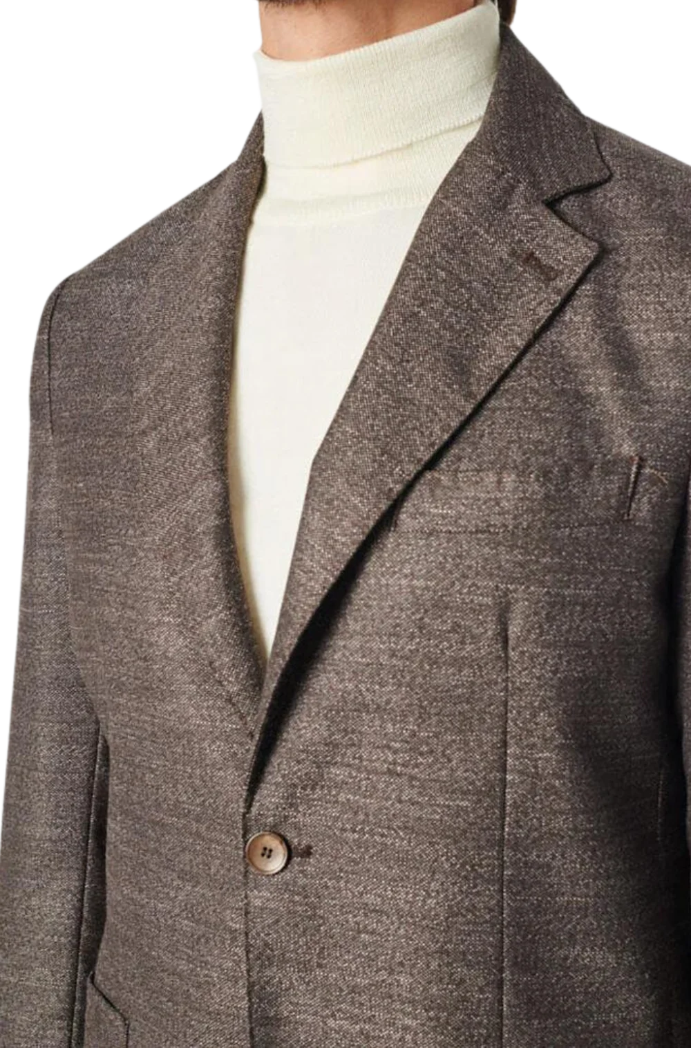 Men's Fusaro Austine Melange Wool Blend Jacket in Brown (21089) - available in-store, 337 Monty Naicker Street, Durban CBD or online at Omar's Tailors & Outfitters online store. A men's fashion curation for South African men - established in 1911.