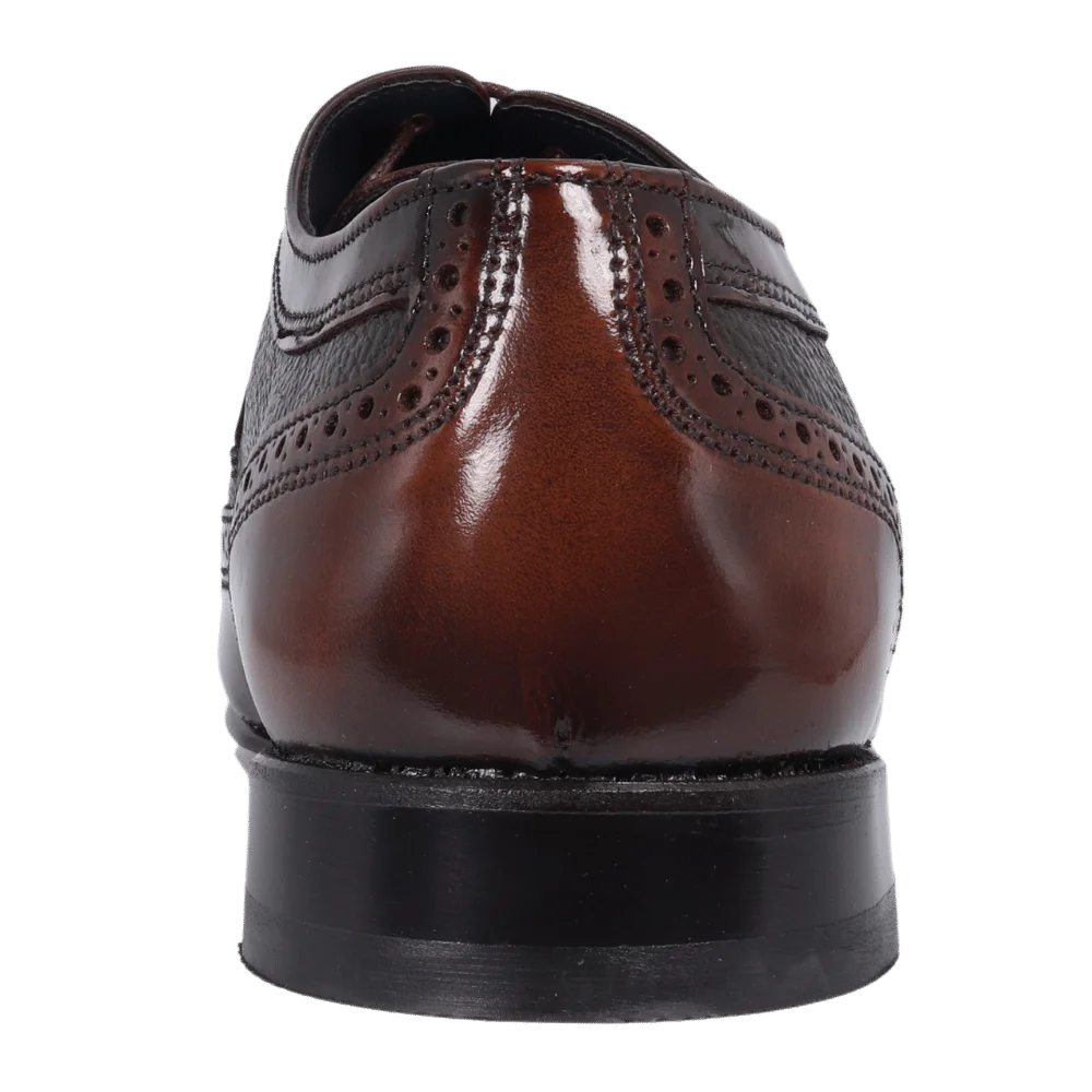 Men's Genuine Leather Johnston & Murphy Brogue in Walnut & Chocolate Lace-up Formal Dress Shoe available in-store, 337 Monty Naicker Street, Durban CBD or online at Omar's Tailors & Outfitters online store. A men's fashion curation for South African men - established in 1911.
