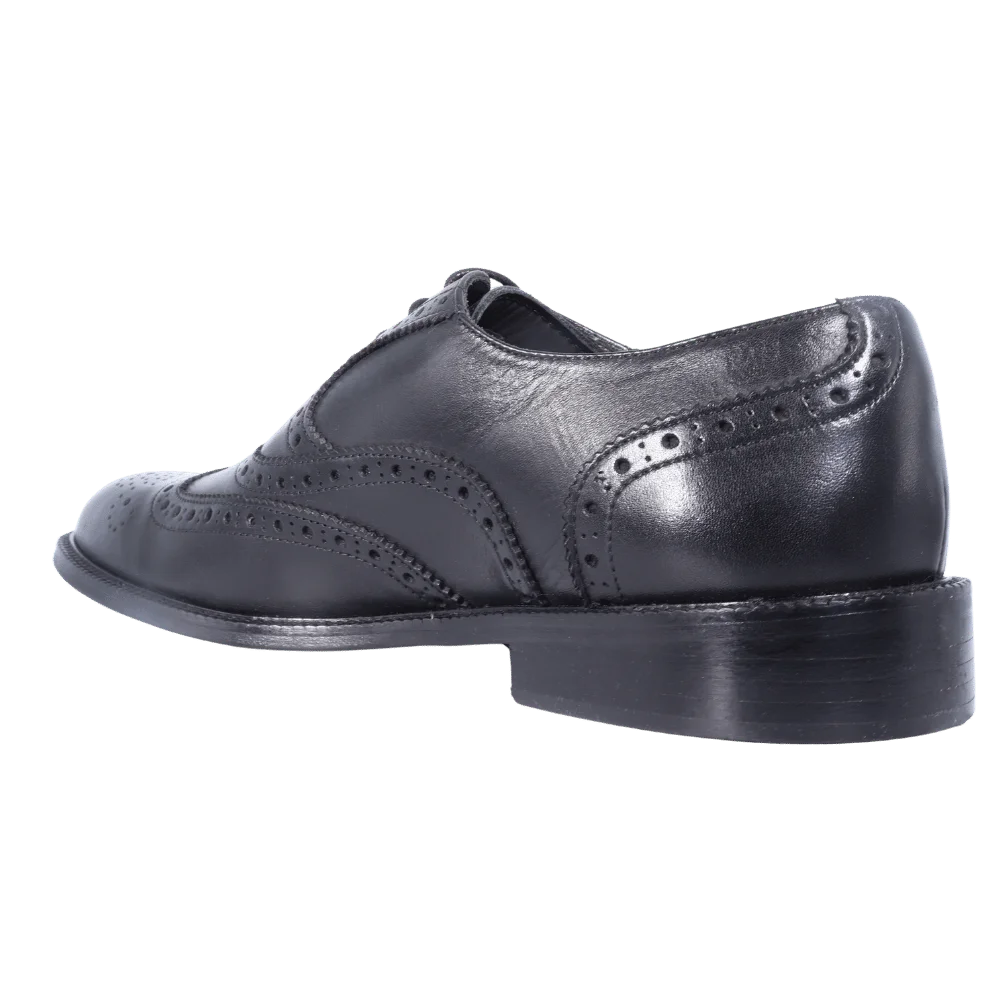Men's Aliverti Genuine Leather Handmade Oxford Brogue in Black - Formal/Dress Shoe (3002) available in-store, 337 Monty Naicker Street, Durban CBD or online at Omar's Tailors & Outfitters online store. A men's fashion curation for South African men - established in 1911.