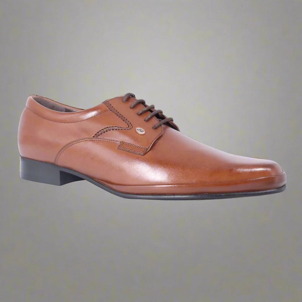 Men's Genuine Leather John Drake Vamp Derby in brown Formal Lace-Up Shoe (31728) Formal Slip-on Shoe available in-store, 337 Monty Naicker Street, Durban CBD or online at Omar's Tailors & Outfitters online store. A men's fashion curation for South African men - established in 1911.