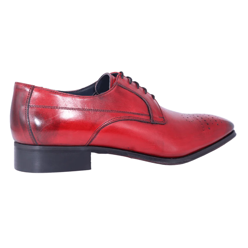 Men's Aliverti Formal Oxford Formal or Dress Shoe in Red (31) is available in-store, 337 Monty Naicker Street, Durban CBD or online at Omar's Tailors & Outfitters online store.   A men's fashion curation for South African men - established in 1911.