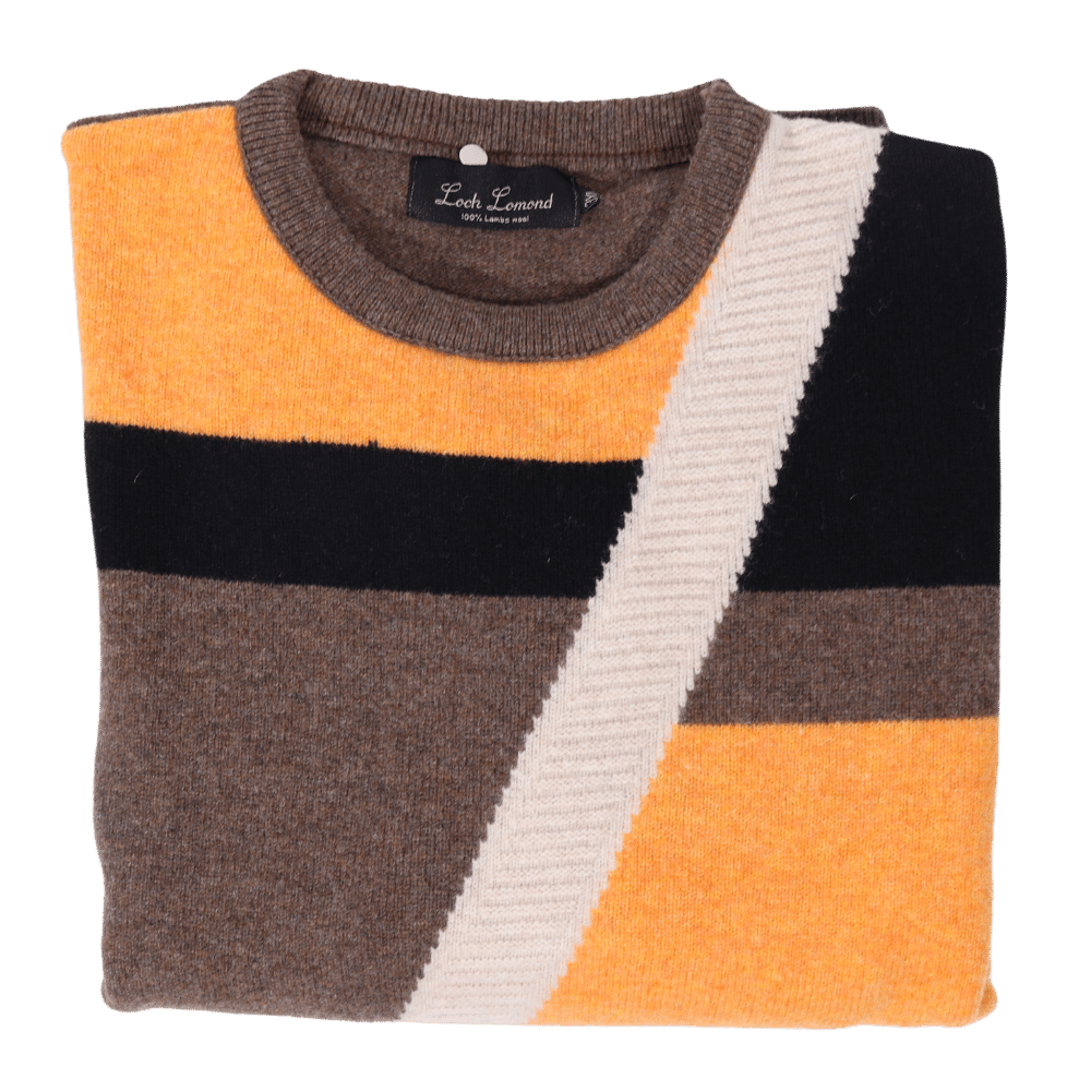 Loch Lomond Crew Neck Jersey in Nutmeg