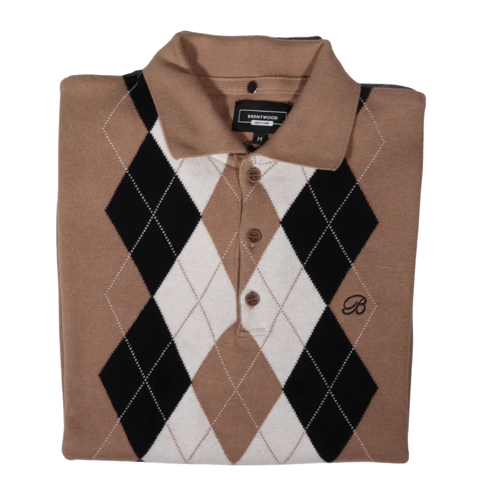 Men's Brentwood Lewes collared golfer jersey in stone available in-store, 337 Monty Naicker Street, Durban CBD or online at Omar's Tailors & Outfitters online store. A men's fashion curation for South African men - established in 1911.