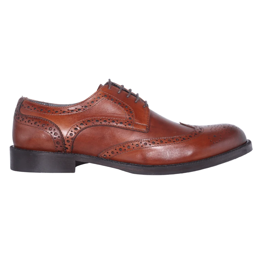 Men's Aliverti Genuine Leather Handmade Oxford Brogue in Brown - Formal/Dress Shoe (3503) available in-store, 337 Monty Naicker Street, Durban CBD or online at Omar's Tailors & Outfitters online store.   A men's fashion curation for South African men - established in 1911.