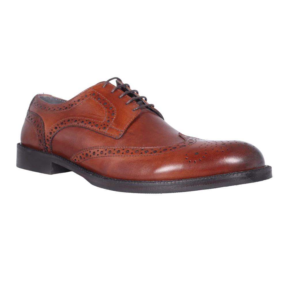 Men's Aliverti Genuine Leather Handmade Oxford Brogue in Brown - Formal/Dress Shoe (3503) available in-store, 337 Monty Naicker Street, Durban CBD or online at Omar's Tailors & Outfitters online store. A men's fashion curation for South African men - established in 1911.