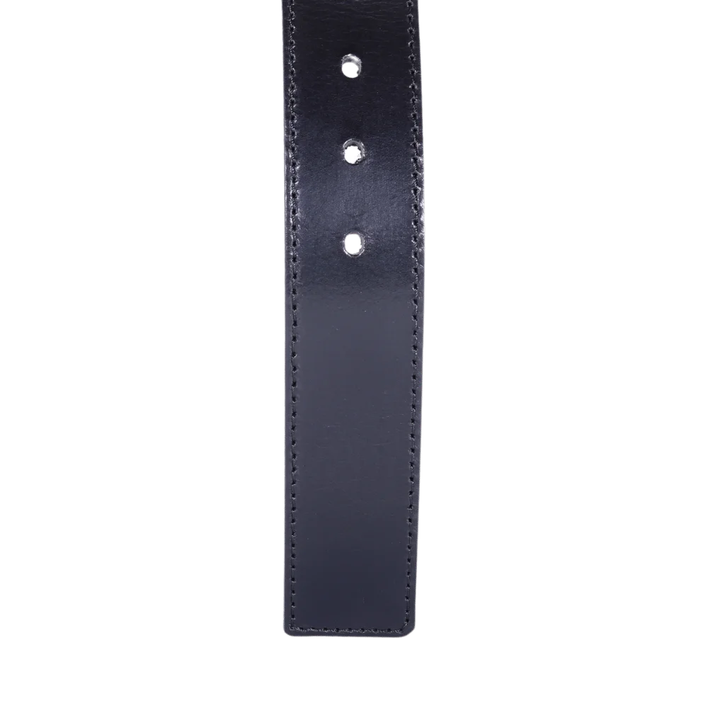 Men's Paris Genuine Leather Belt in Black (4018) available in-store, 337 Monty Naicker Street, Durban CBD or online at Omar's Tailors & Outfitters online store. A men's fashion curation for South African men - established in 1911.