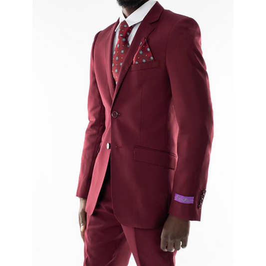 Marco Benetti Lehman Suit in Burgundy