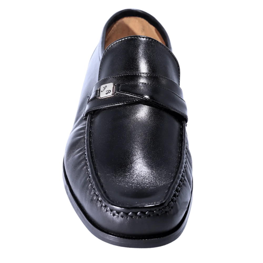 Men's Genuine Leather John Drake Moccasin in Black (48826) -  Formal Loafer/Slip-on Shoe available in-store, 337 Monty Naicker Street, Durban CBD or online at Omar's Tailors & Outfitters online store.   A men's fashion curation for South African men - established in 1911.