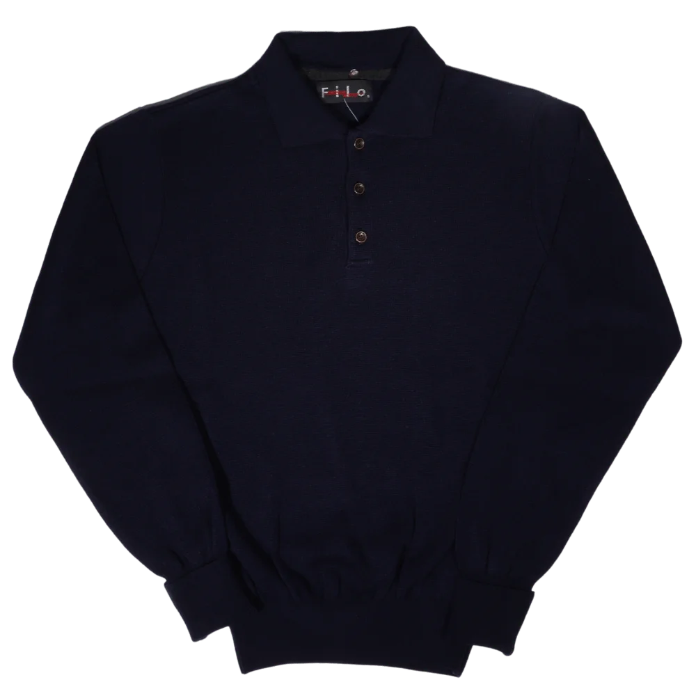 Men's Long Sleeve Filo Golfer Sweater in Navy available in-store, 337 Monty Naicker Street, Durban CBD or online at Omar's Tailors & Outfitters online store. A men's fashion curation for South African men - established in 1911.