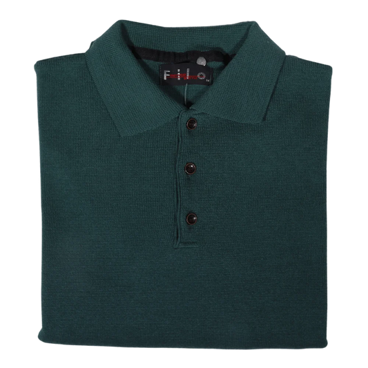 Men's Long Sleeve Filo Golfer Sweater in Olive/Bottle Green available in-store, 337 Monty Naicker Street, Durban CBD or online at Omar's Tailors & Outfitters online store.   A men's fashion curation for South African men - established in 1911.