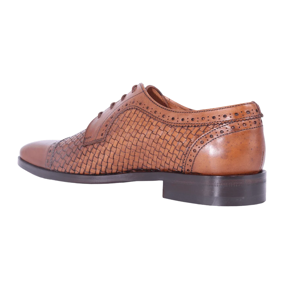 Men's Mercanti Fiorentini Genuine Leather Derby Brogue in Tan - Formal and Dress Shoe (7500) available in-store, 337 Monty Naicker Street, Durban CBD or online at Omar's Tailors & Outfitters online store. A men's fashion curation for South African men - established in 1911.