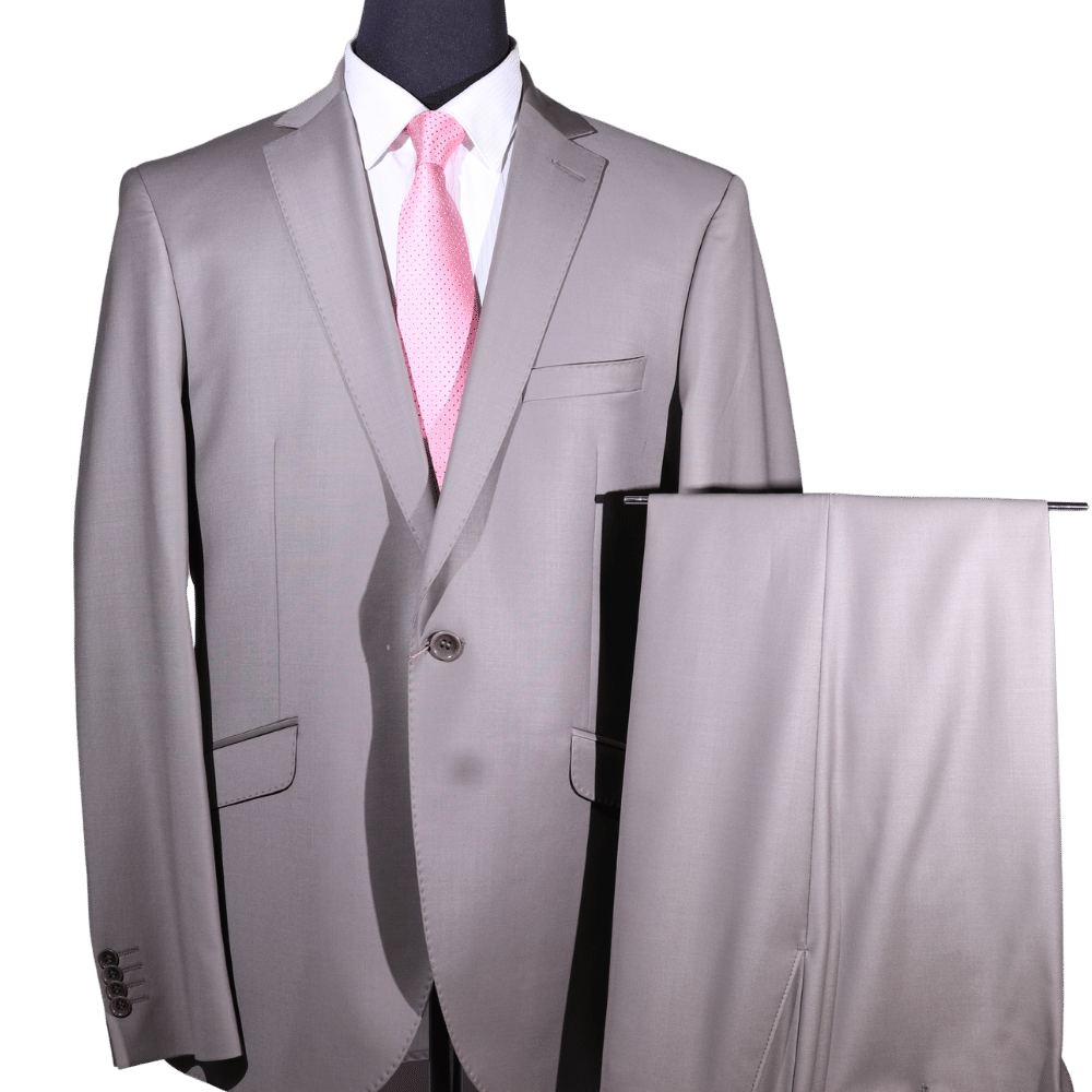 Men's Bagozza Suit in Stone (2595) - available in-store, 337 Monty Naicker Street, Durban CBD or online at Omar's Tailors & Outfitters online store. A men's fashion curation for South African men - established in 1911.