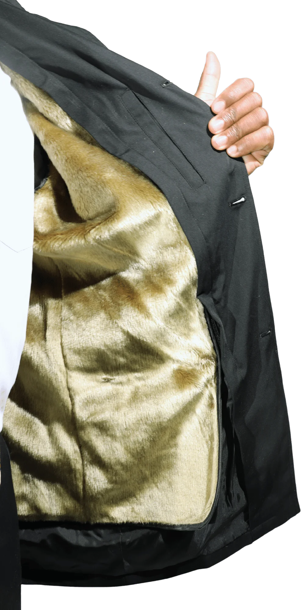 Men's Durburg Dallas Trenchcoat in Black is available in-store, 337 Monty Naicker Street, Durban CBD or online at Omar's Tailors & Outfitters online store. A men's fashion curation for South African men - established in 1911.