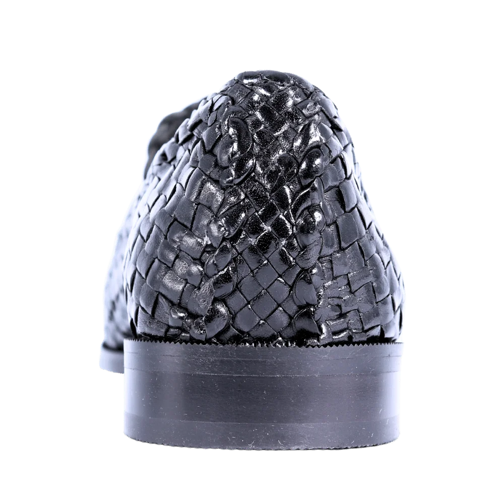 Men's Ferradini Formal Weave Slip-on in Black (1656) - Formal Loafer/Slip-on Shoe available in-store, 337 Monty Naicker Street, Durban CBD or online at Omar's Tailors & Outfitters online store. A men's fashion curation for South African men - established in 1911.