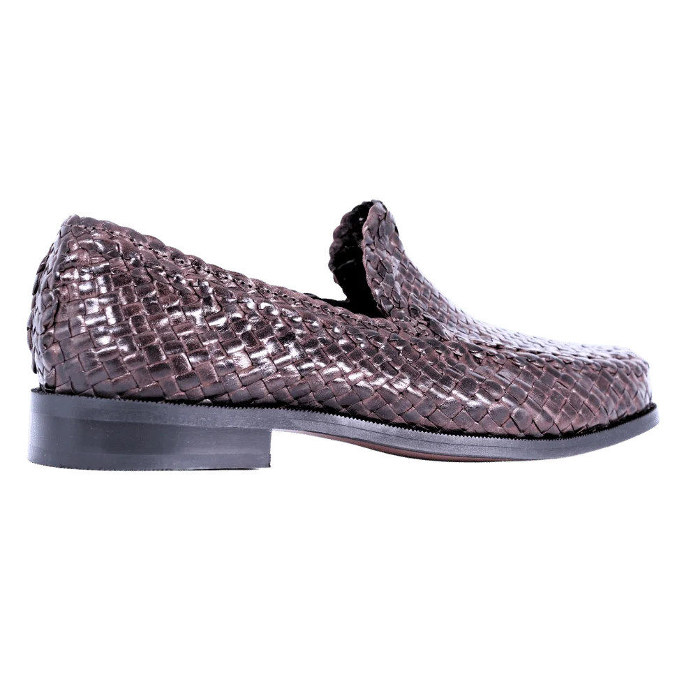 Men's Ferradini Formal Weave Slip-on in Brown (1657) - Formal Loafer/Slip-on Shoe available in-store, 337 Monty Naicker Street, Durban CBD or online at Omar's Tailors & Outfitters online store. A men's fashion curation for South African men - established in 1911.