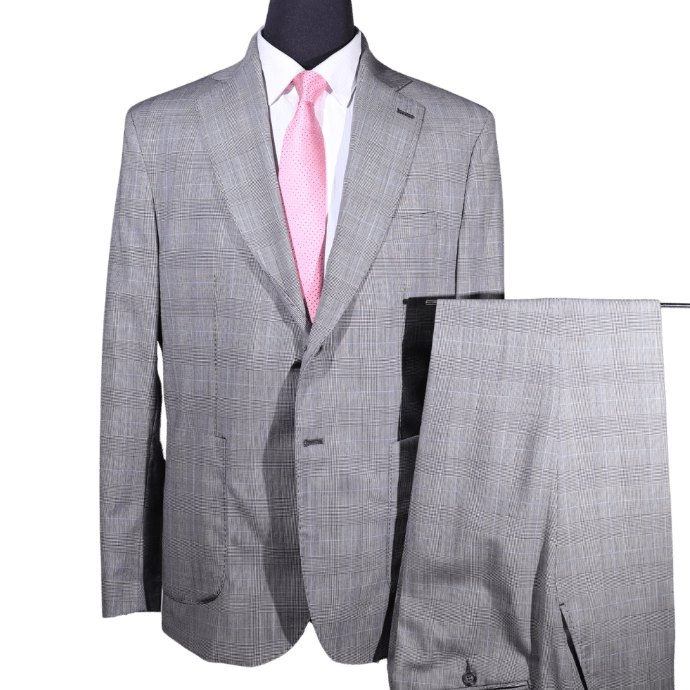 Men's Fusaro Suit In Grey (20057) - available in-store, 337 Monty Naicker Street, Durban CBD or online at Omar's Tailors & Outfitters online store. A men's fashion curation for South African men - established in 1911.