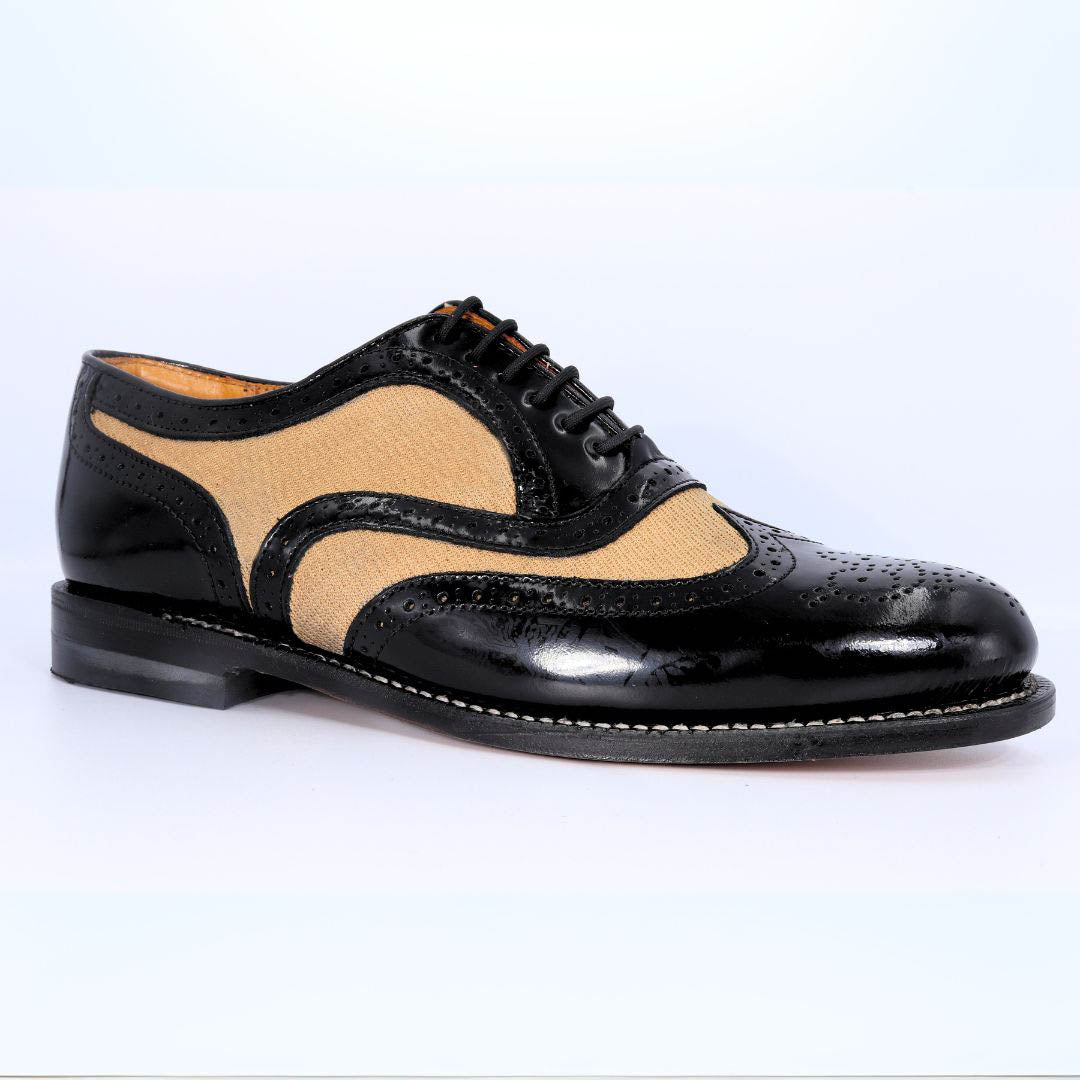 Medicus Welted - Black Mesh Lace-Up (Genuine Leather Upper and Sole)