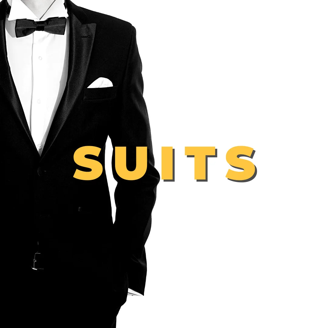 Our collection includes a wide range of styles, from classic 2-piece suits to elegant 3-piece suits and dashing tuxedos. We carry top brands such as Bgaozza, Marco Benetti, Pierre Cardin, and more, so you can be sure you're getting the best quality and style. And the best part? You can shop our collection online, making it easier than ever to find the perfect suit for you.
