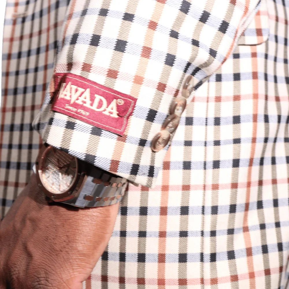 Men's Navada Clothing Sports Coat in Cream Check (412) - available in-store, 337 Monty Naicker Street, Durban CBD or online at Omar's Tailors & Outfitters online store. A men's fashion curation for South African men - established in 1911.