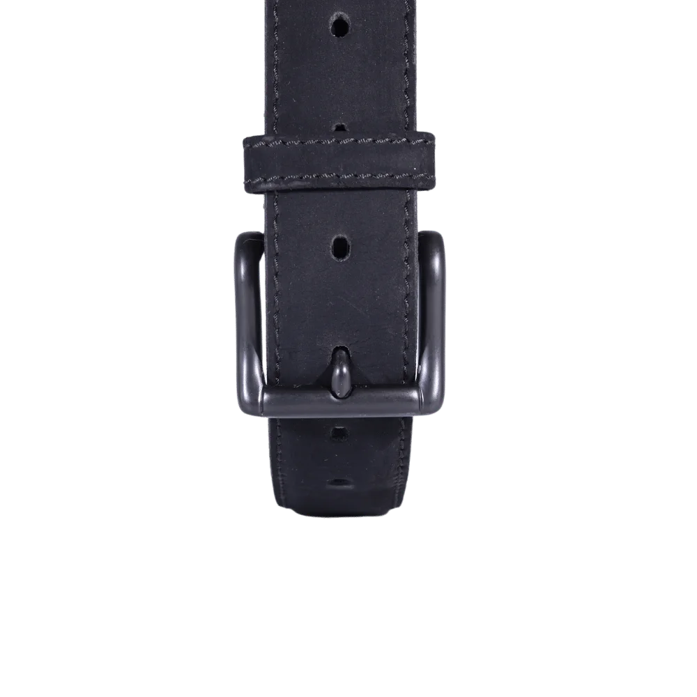 Men's Paris Genuine Leather Belt in Black (3569) available in-store, 337 Monty Naicker Street, Durban CBD or at Omar's Tailors & Outfitters online store. A men's fashion curation for South African men - established in 1911.