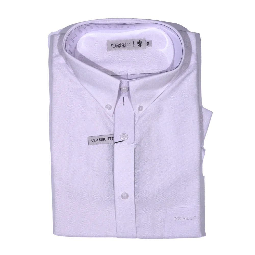 Men's Pringle Charles Short Shirt in White (Classic Fit) (187) available in-store, 337 Monty Naicker Street, Durban CBD or online at Omar's Tailors & Outfitters online store. A men's fashion curation for South African men - established in 1911.