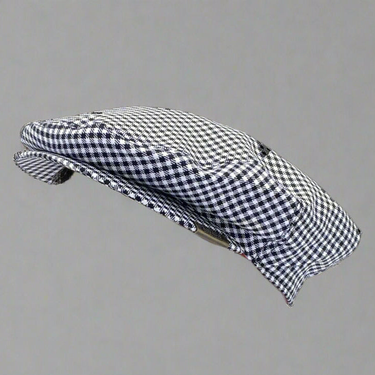 Navada Twill County Cap in Black & White Check