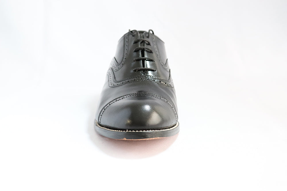 Barker Glace Kid Lace Up- Black