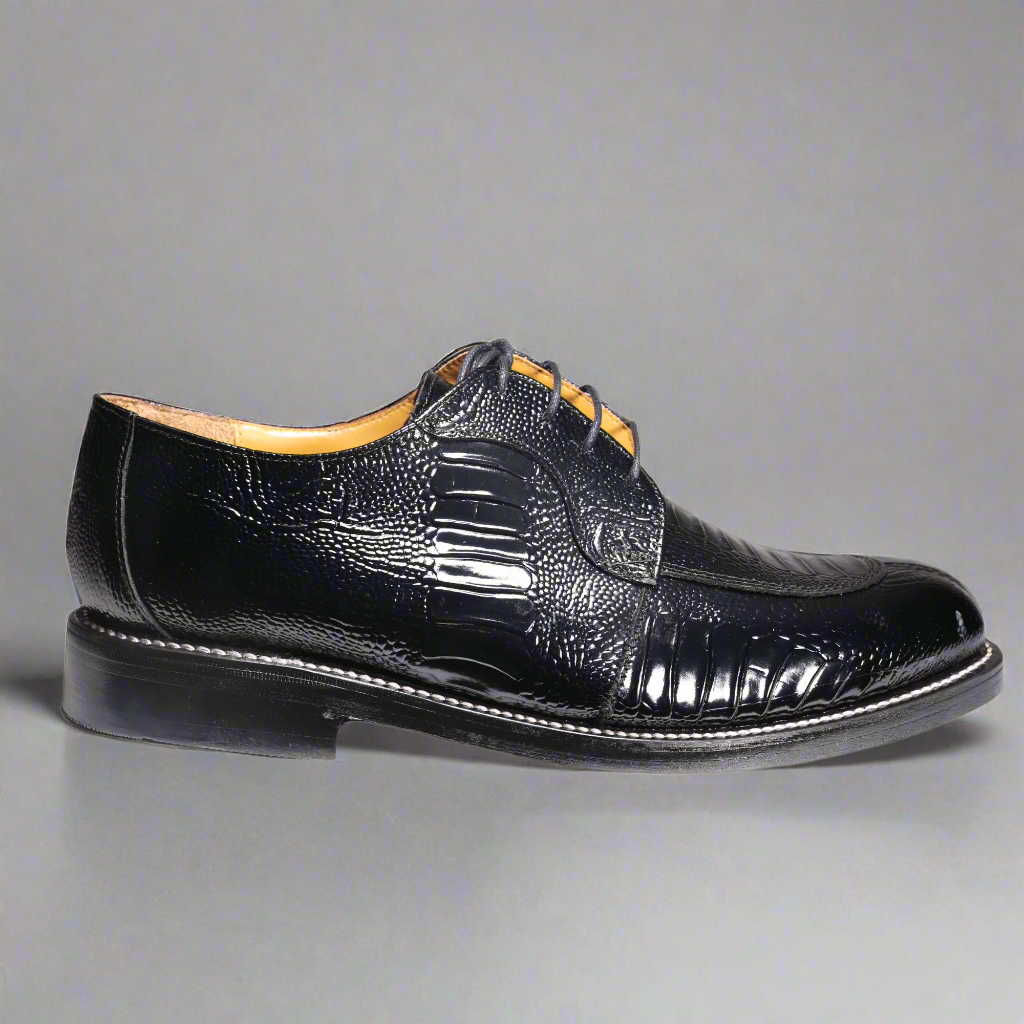 Johnston & Murphy Black Welted Lace-up