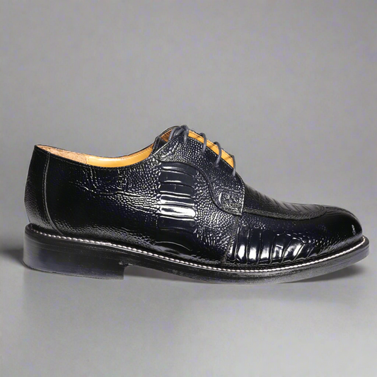 Johnston & Murphy Black Welted Lace-up