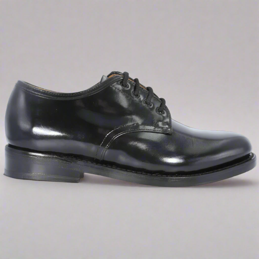Men's Saxone Goodyear Welted Lace-Up in Black