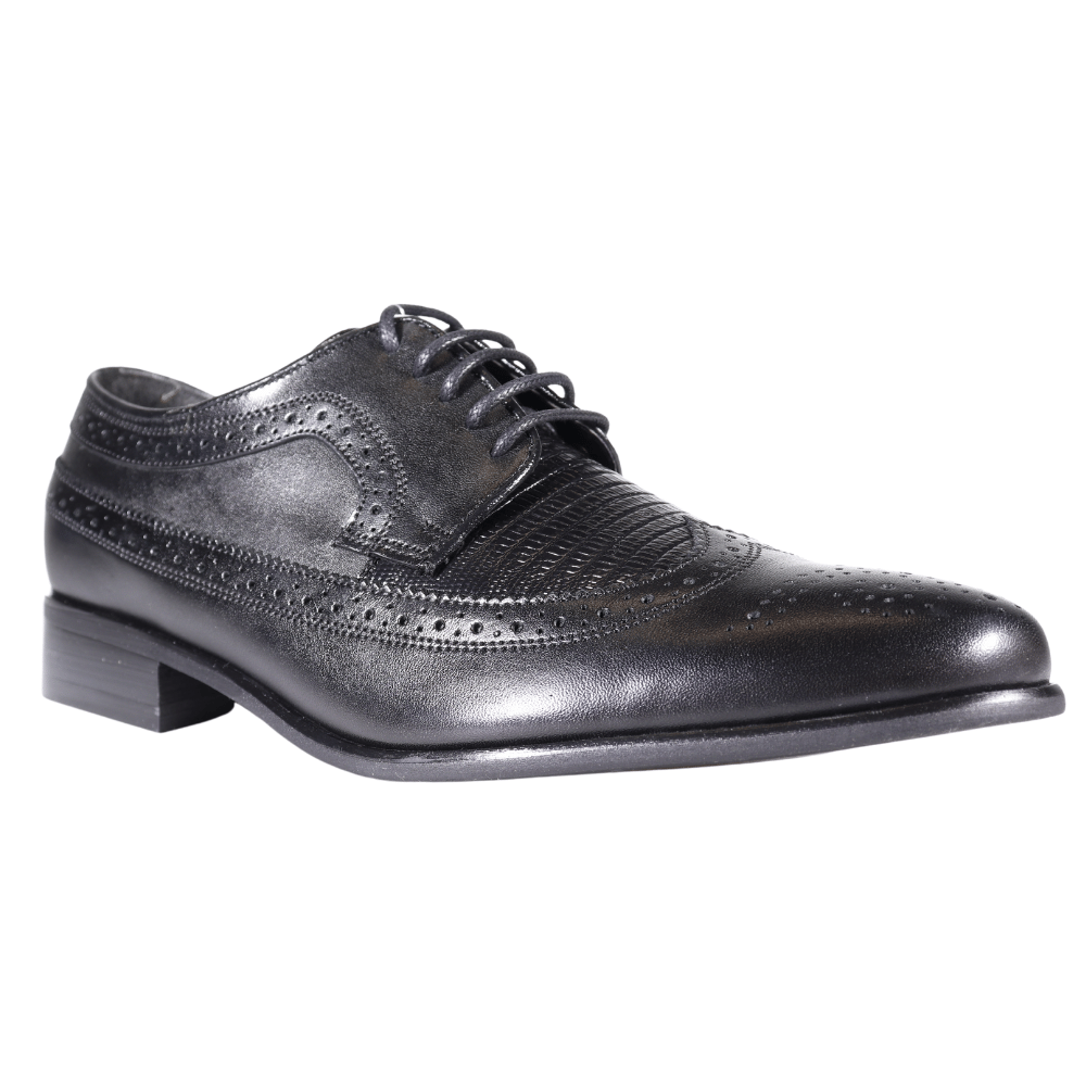 Men's John Drake Genuine Leather Upper Formal/Dress Lace-Up Shoe in Black in South Africa