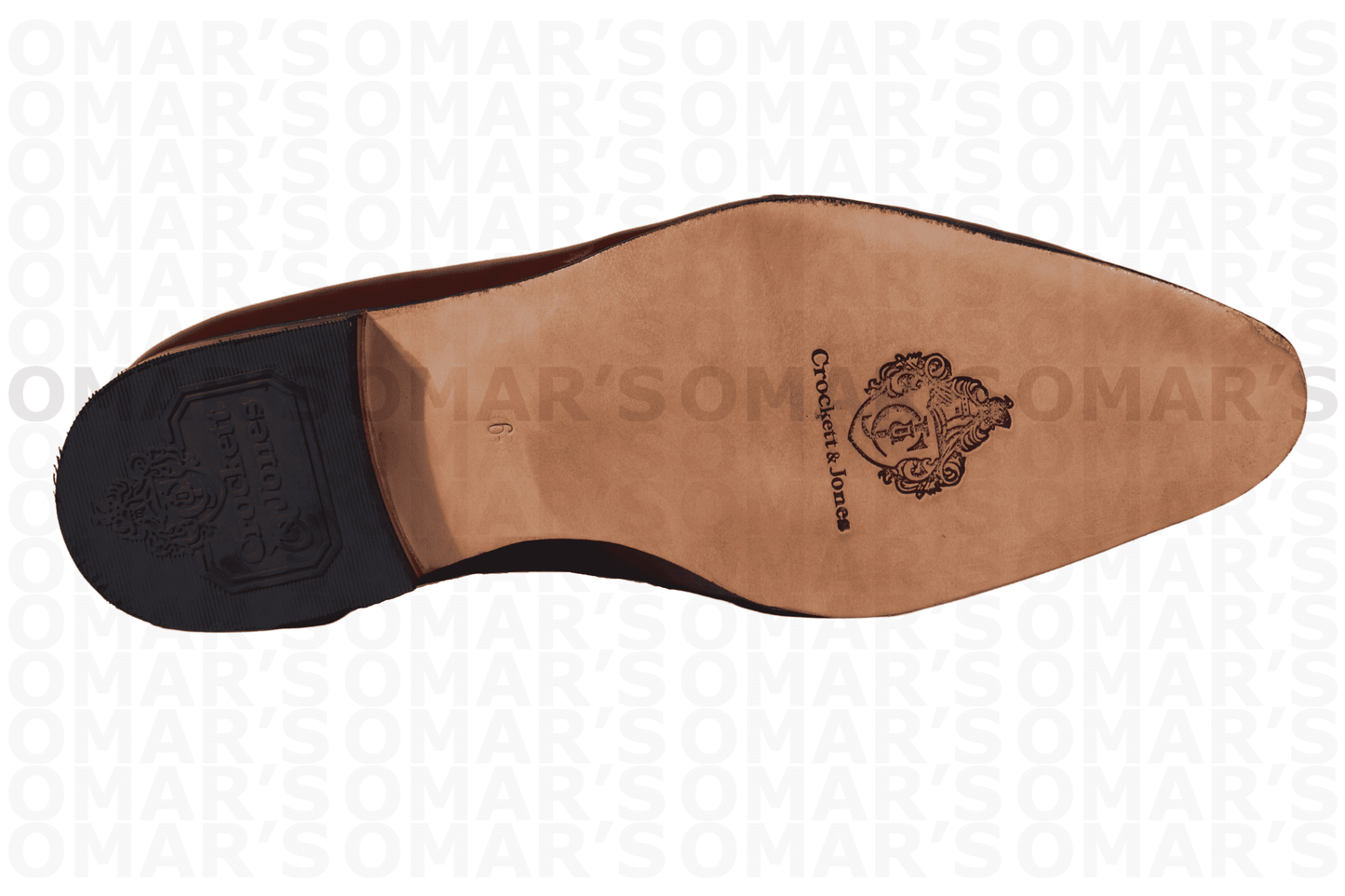 Men's Crockett & Jones genuine leather upper & soles slip-on formal/ dress shoes in brown/ teak available in-store, 337 Monty Naicker Street, Durban CBD or online at Omar's Tailors & Outfitters online store.