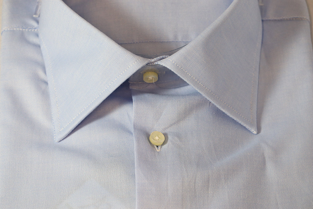 Antonio Oxford Shirt - Blue (Long Sleeve)