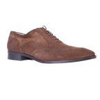 Men's Mercanti Fiorentini Oxford Brogue in Chocolate Suede Formal and Dress Shoe (6650) available in-store, 337 Monty Naicker Street, Durban CBD or online at Omar's Tailors & Outfitters online store.   A men's fashion curation for South African men - established in 1911.