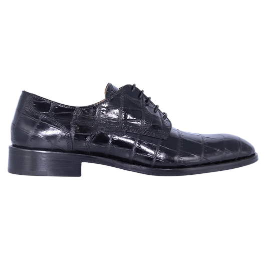 Men's Aliverti Formal Oxford Formal or Dress Shoe in Black (10825) is available in-store, 337 Monty Naicker Street, Durban CBD or online at Omar's Tailors & Outfitters online store.   A men's fashion curation for South African men - established in 1911.
