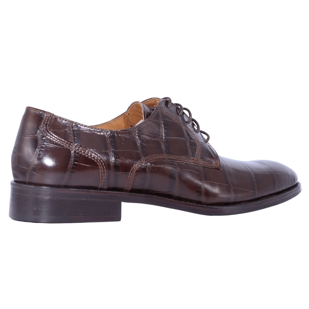 Men's Carli Formal Oxford Formal or Dress Shoe in Brown (10825) is available in-store, 337 Monty Naicker Street, Durban CBD or online at Omar's Tailors & Outfitters online store.   A men's fashion curation for South African men - established in 1911.