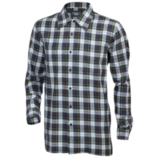 Men's Brentwood Tartan Long Sleeve Shirt in Purple Check (0075) - available in-store, 337 Monty Naicker Street, Durban CBD or online at Omar's Tailors & Outfitters online store.   A men's fashion curation for South African men - established in 1911.