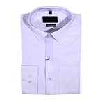 Men's Carlo Galucci Long Sleeve Shirt in White (1157) - available in-store, 337 Monty Naicker Street, Durban CBD or online at Omar's Tailors & Outfitters online store. A men's fashion curation for South African men - established in 1911.