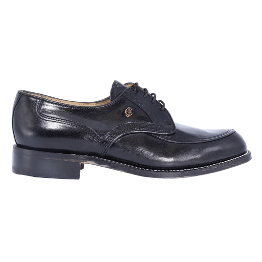 Crockett & Jones Gibson Glace Kid - Black Lace-Up (Genuine Leather Upper and Sole)