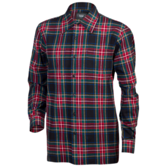 Men's Brentwood Tartan Long Sleeve Shirt in Red Check (0074) - available in-store, 337 Monty Naicker Street, Durban CBD or online at Omar's Tailors & Outfitters online store.   A men's fashion curation for South African men - established in 1911.